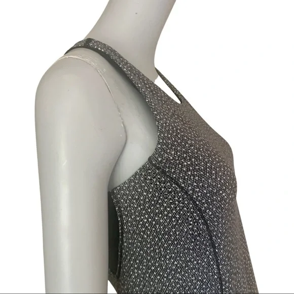 LULULEMON Hit It Tank Top Frozen Fizz White Black Racerback Workout Gym Active - Picture 11 of 15